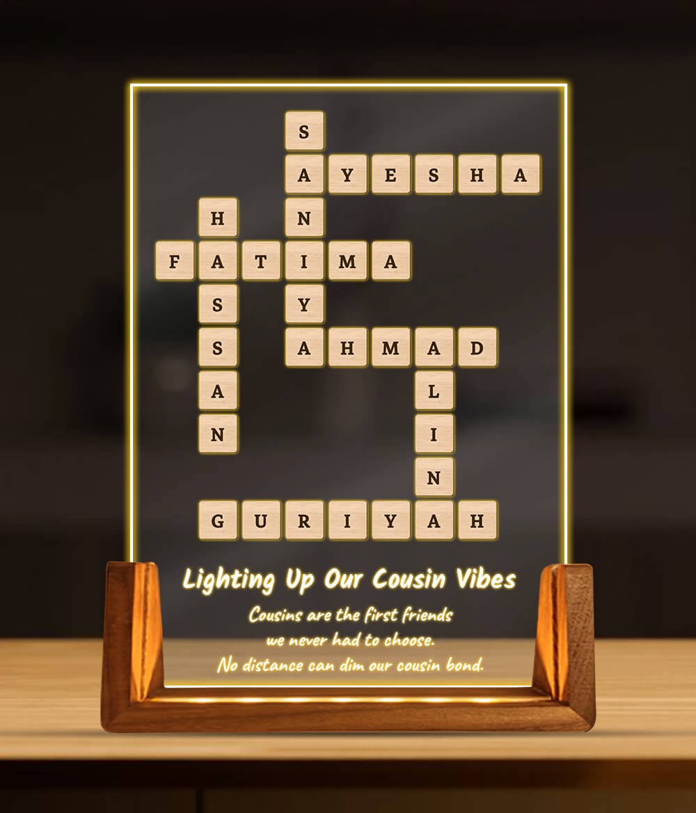 Scrabble Lamp (Customizable)