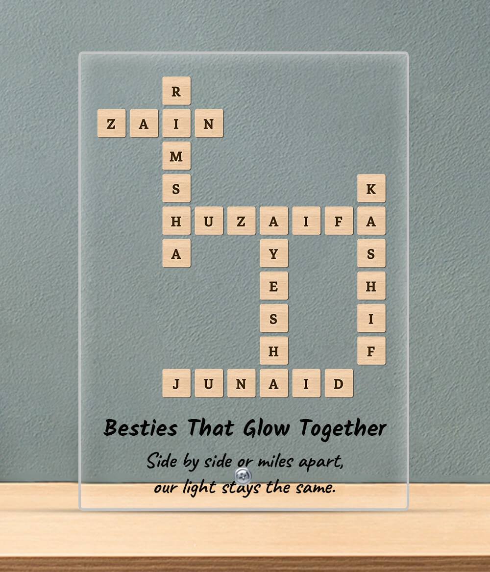 Scrabble Shield (Customizable)