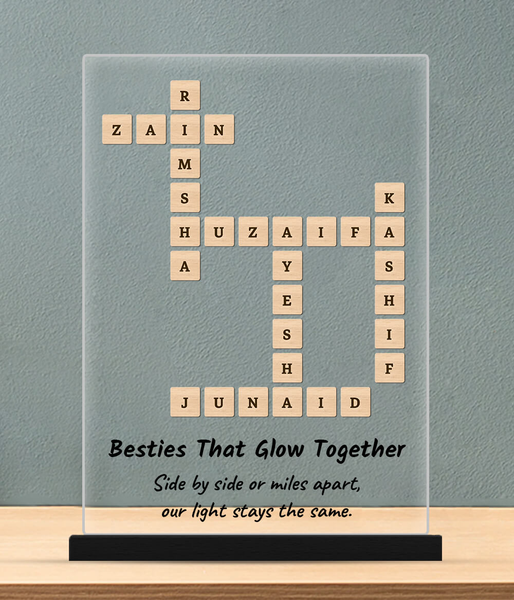 Scrabble Shield (Customizable)