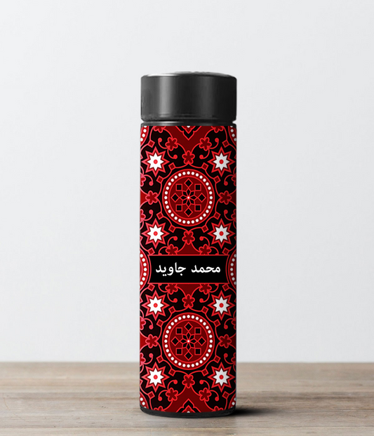 Sindhi Bottle Ajrak Design Temperature Display