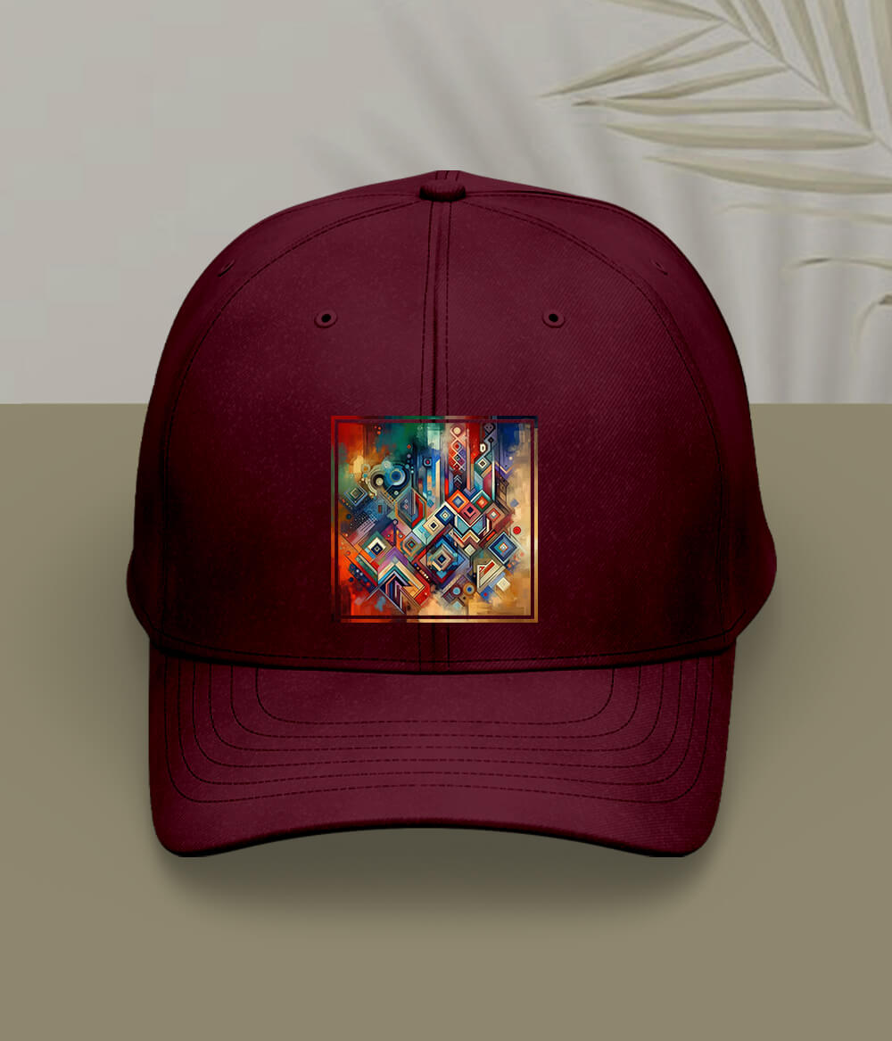 Maroon Sindhi Cap