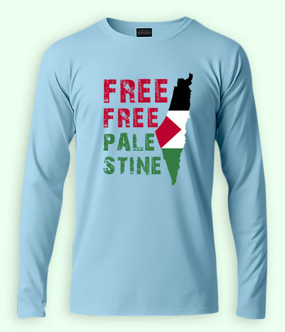 Free Free Palestine Full Sleeves Tee