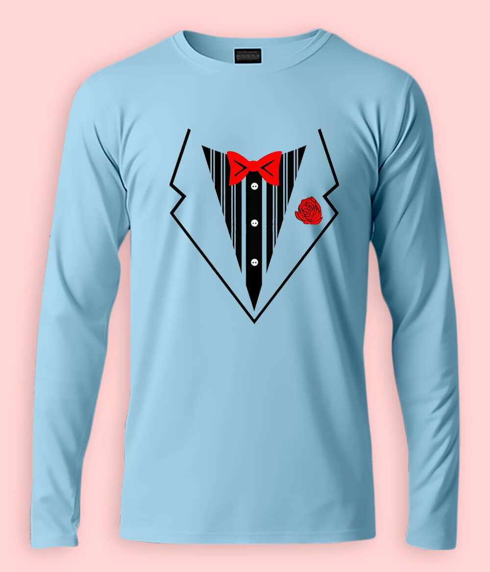 Long Sleeve Tuxedo Tee