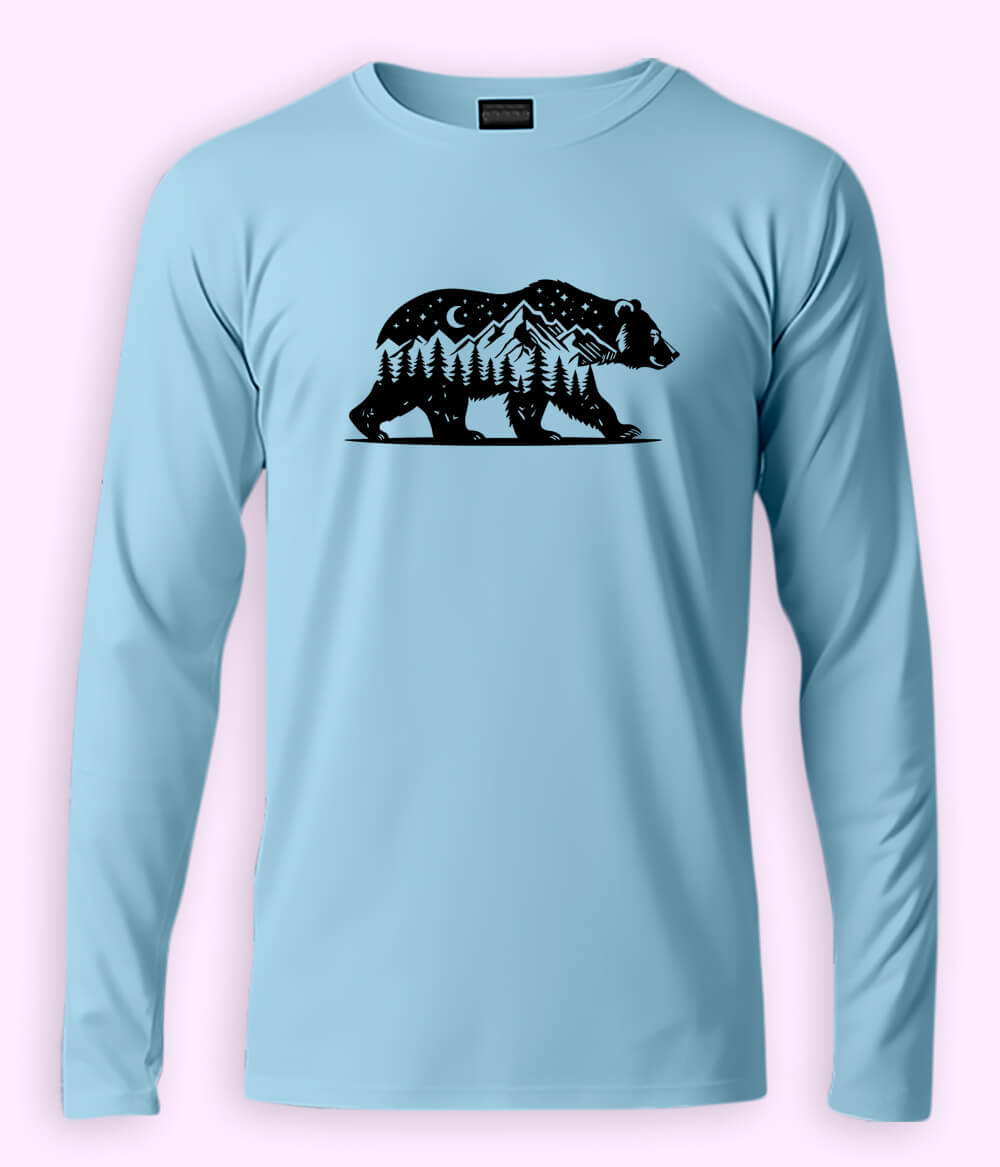 Nature Bear Long Sleeve T-Shirt