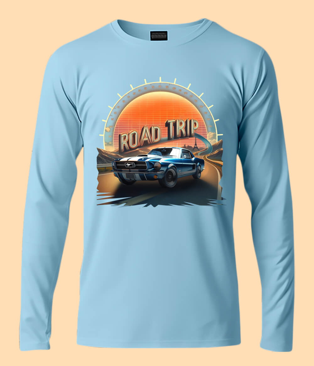 Road Trip Picnic Adventure Route Long Sleeve T-Shirt