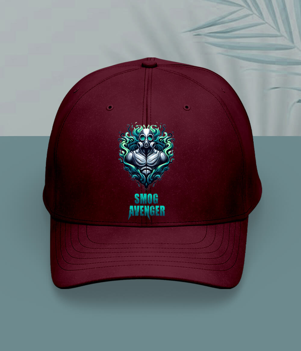 Maroon Smog Avenger Cap