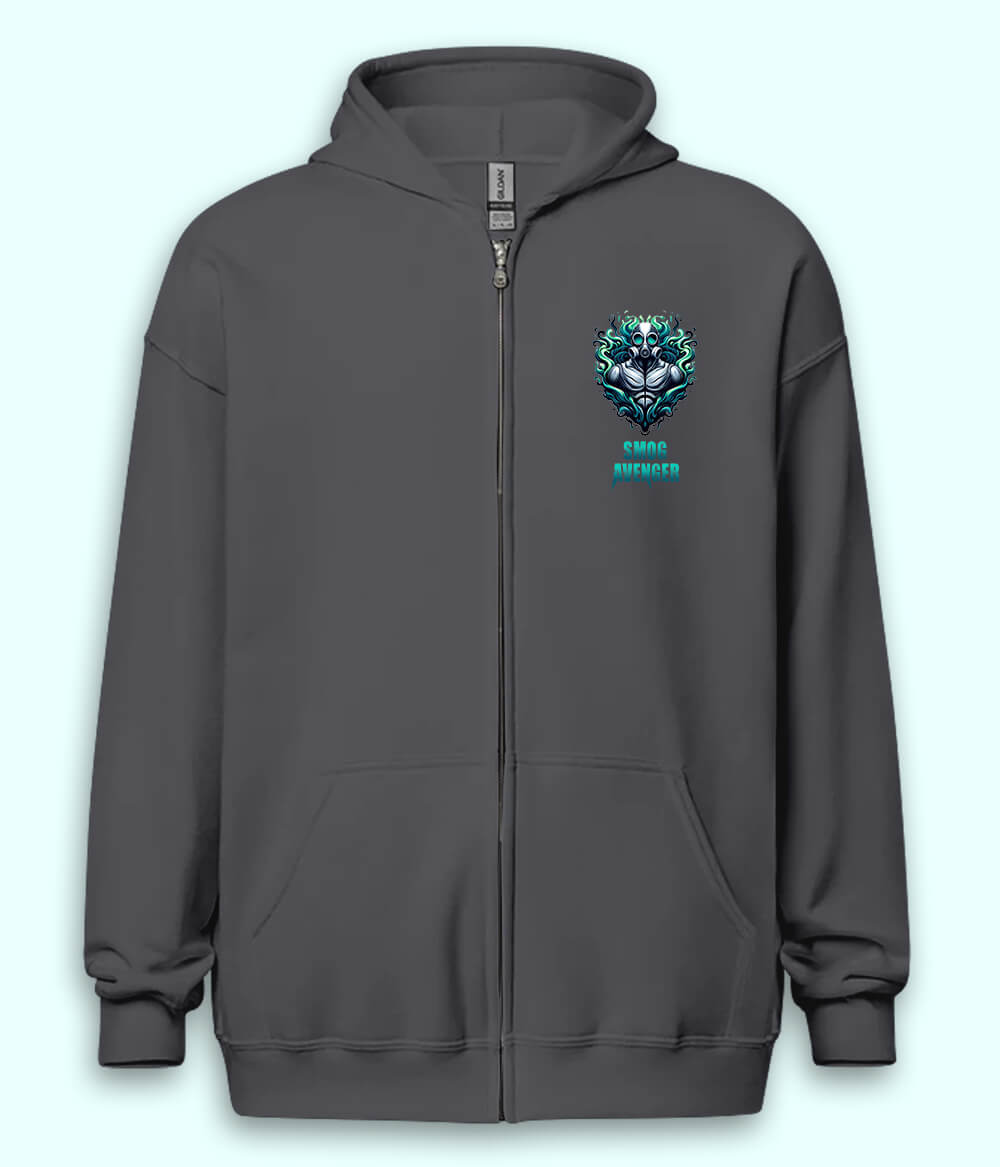 Smog Avenger Zipper Hoodie
