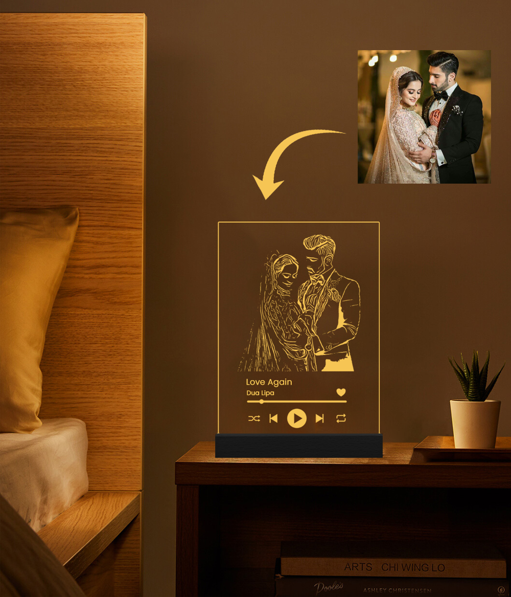 Spotify Music Lamp Frame | Customizable Table Lamp