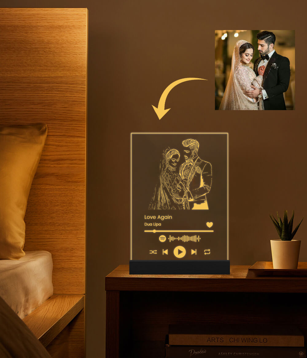 Spotify Music Lamp Frame | Customizable Table Lamp