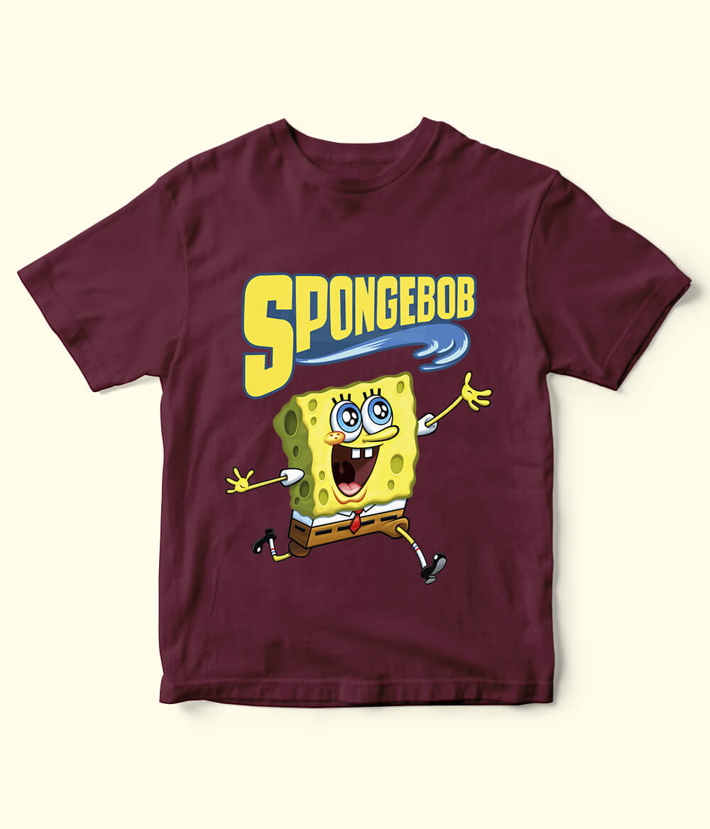  Maroon SpongeBob Shirt