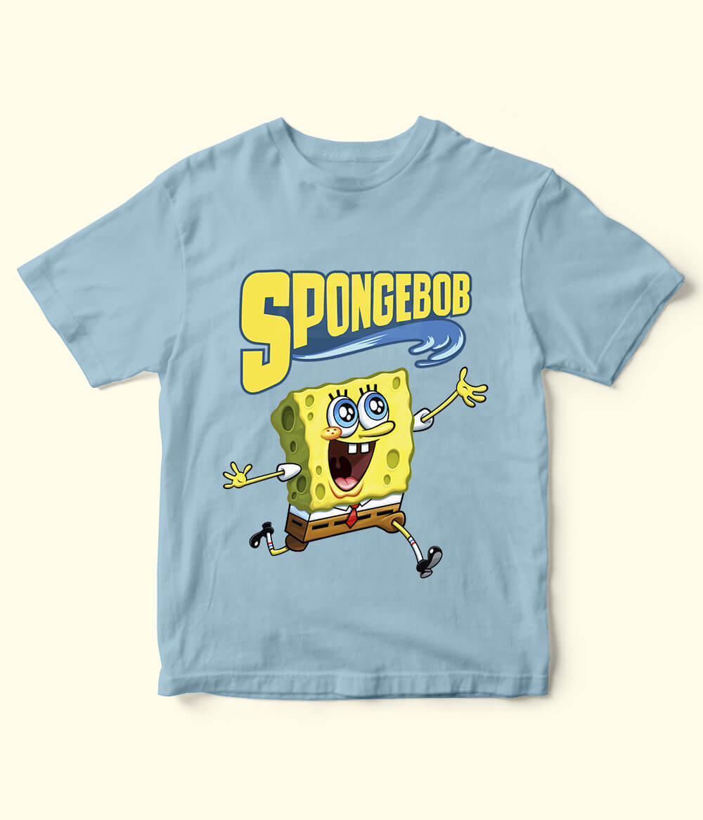 Sky Blue SpongeBob Shirt