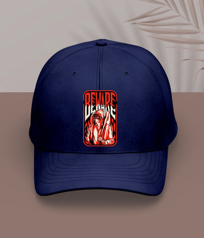 Navy Blue Spooky Halloween Cap