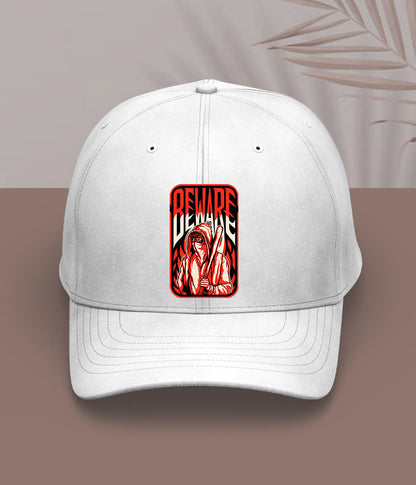 White Spooky Halloween Cap
