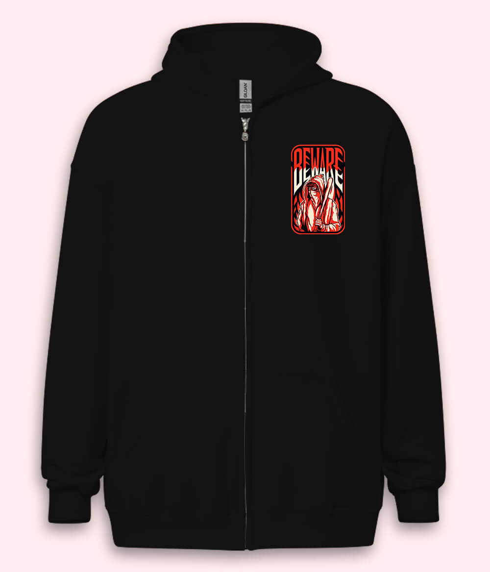 Spooky Halloween Zipper Hoodie (Unisex)