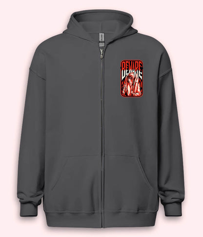 Spooky Halloween Zipper Hoodie (Unisex)