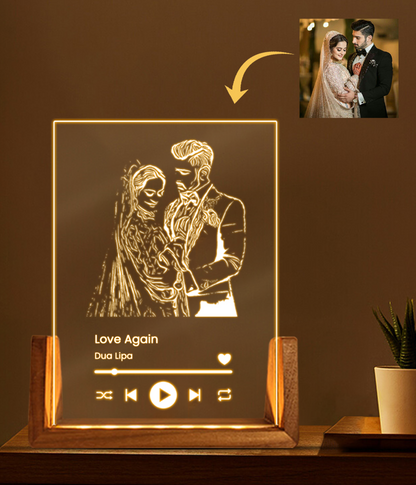 Spotify Music Lamp Frame (Customizable)