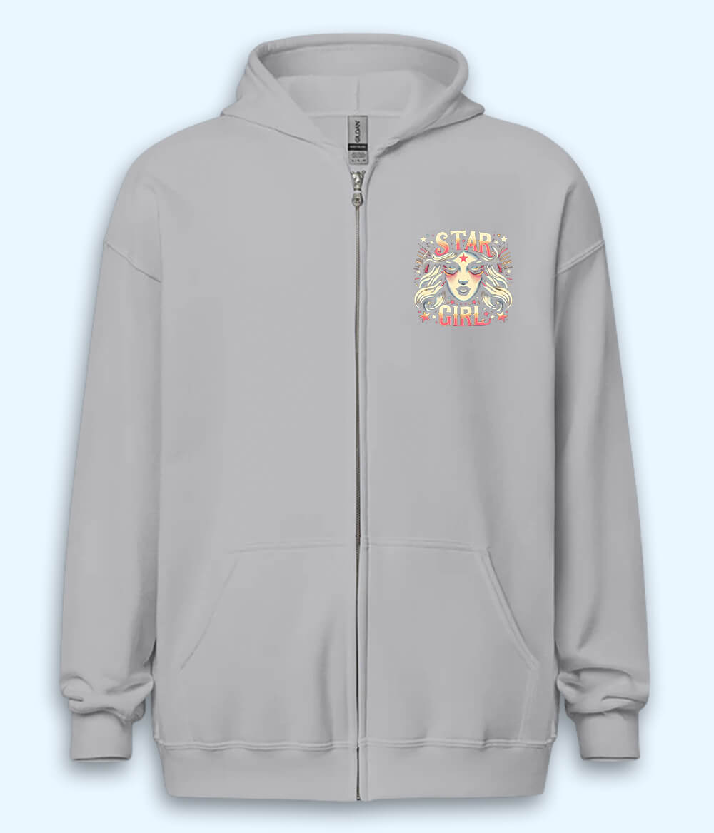 Star Girl Zipper Hoodie
