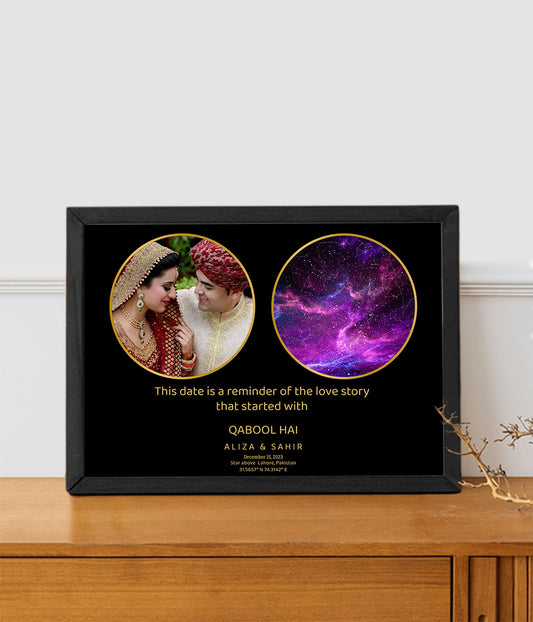 Star Map Photo Frame