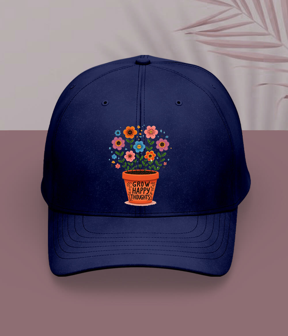 Navy Blue Stay Positive Cap