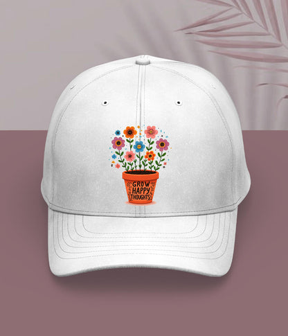White Stay Positive Cap