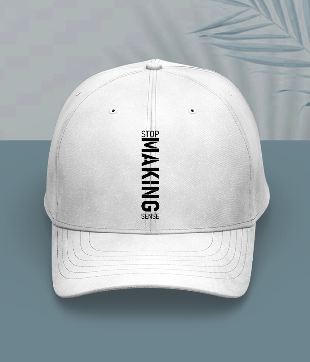 White Stop Making Sense Cap
