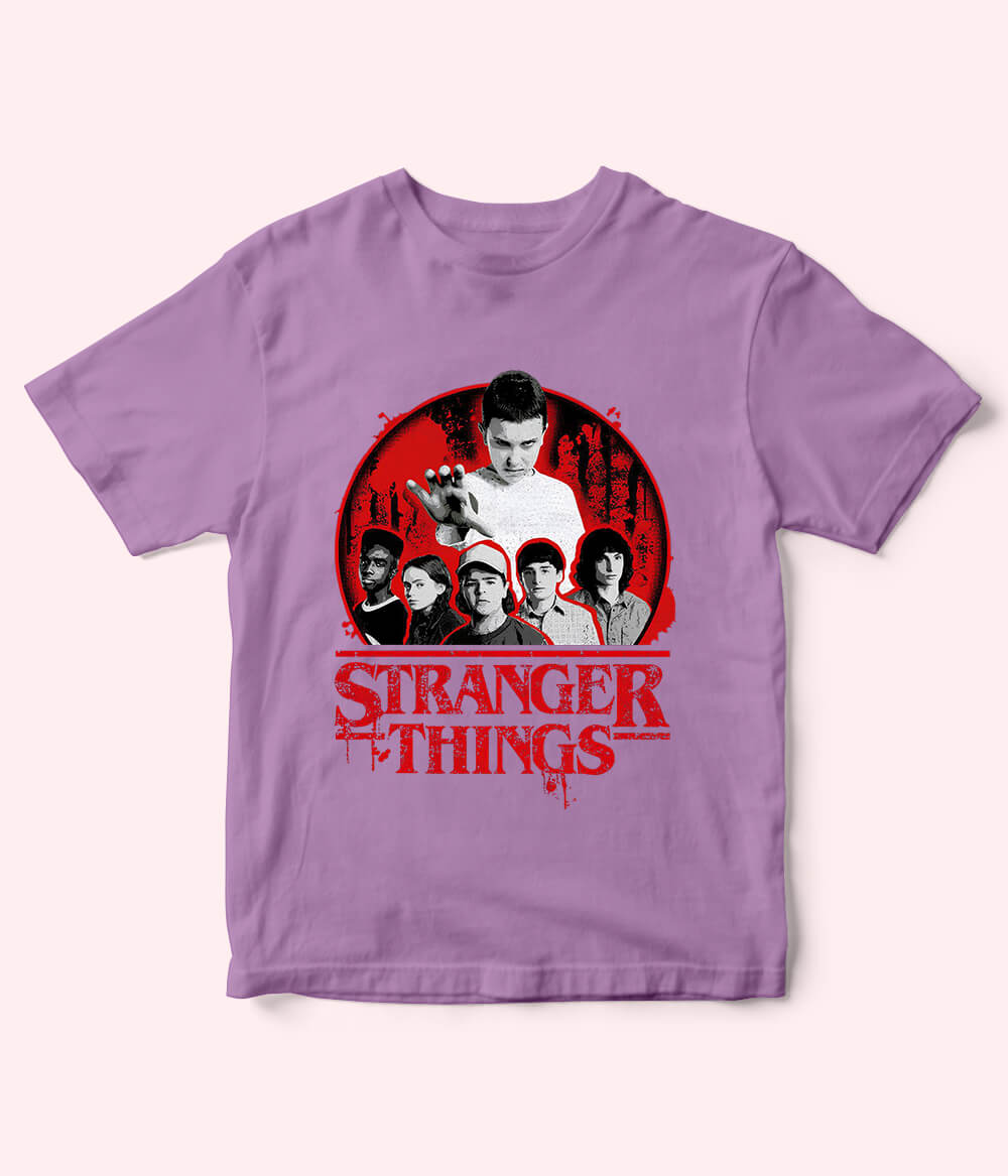 Light Purple Stranger Things T-Shirt
