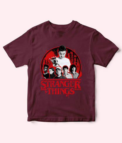 Maroon Stranger Things T-Shirt