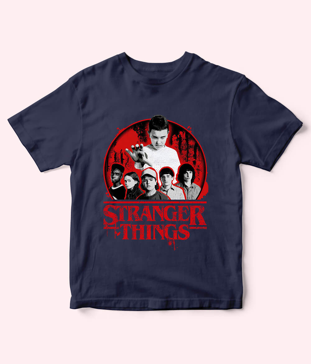 Navy Stranger Things T-Shirt