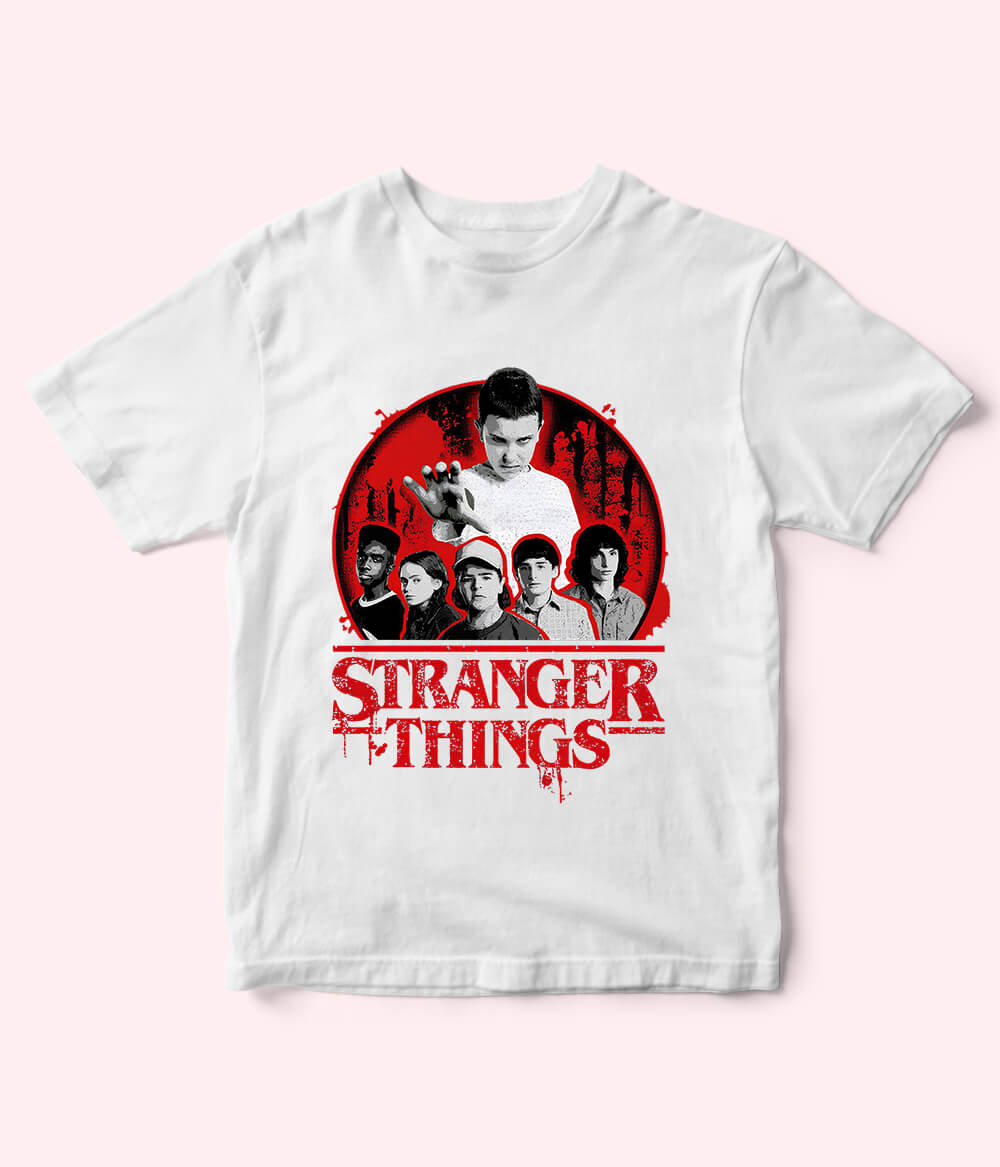 White Stranger Things T-Shirt