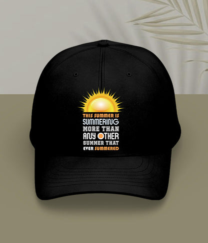 Black Summer Fun Cap