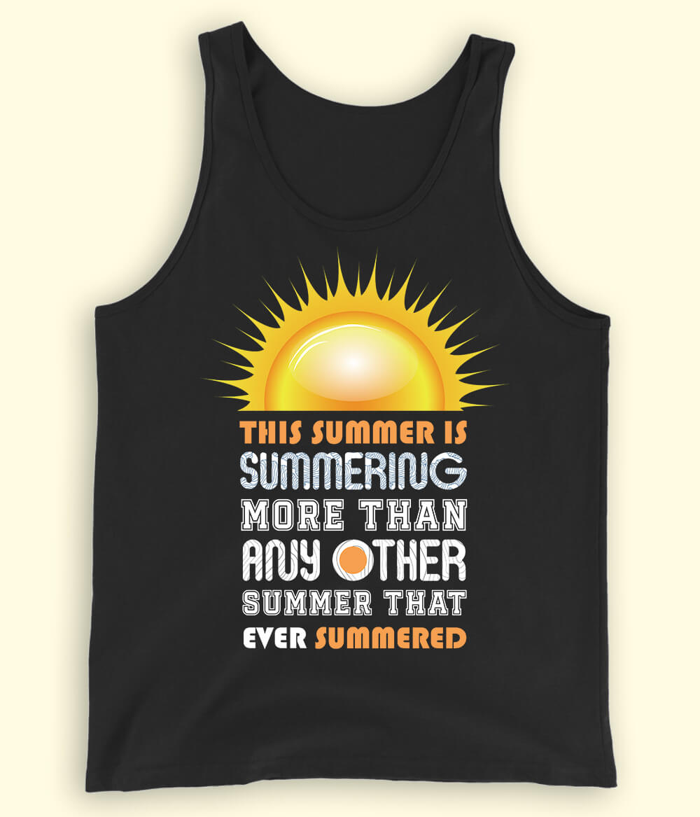Black Summer Fun Tanktop (Unisex)