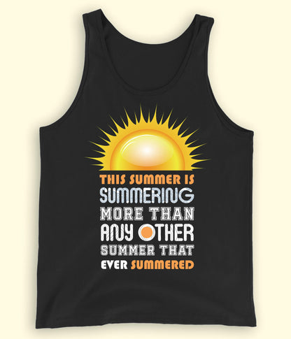 Black Summer Fun Tanktop (Unisex)