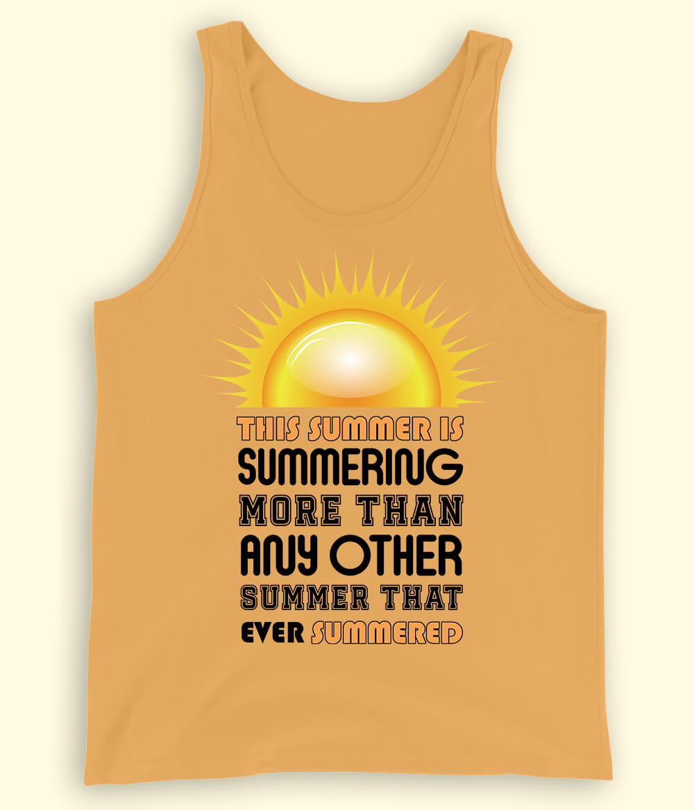 Mustard Summer Fun Tanktop (Unisex)