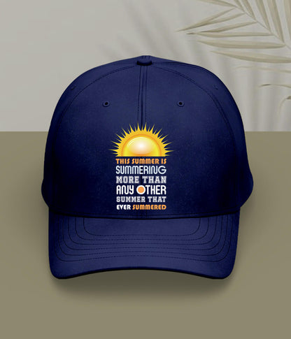 Navy Blue Summer Fun Cap