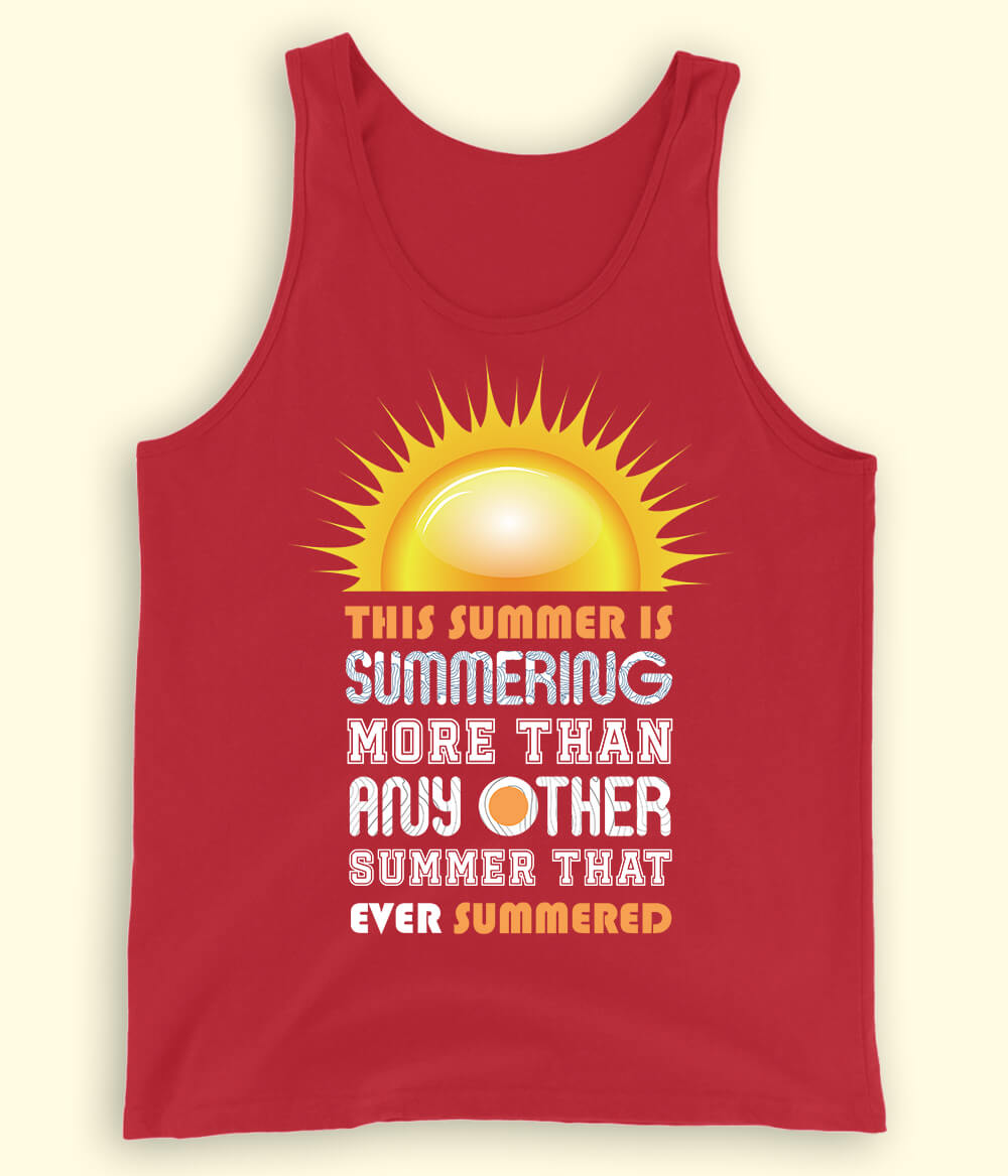 Red Summer Fun Tanktop (Unisex)