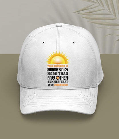 White Summer Fun Cap