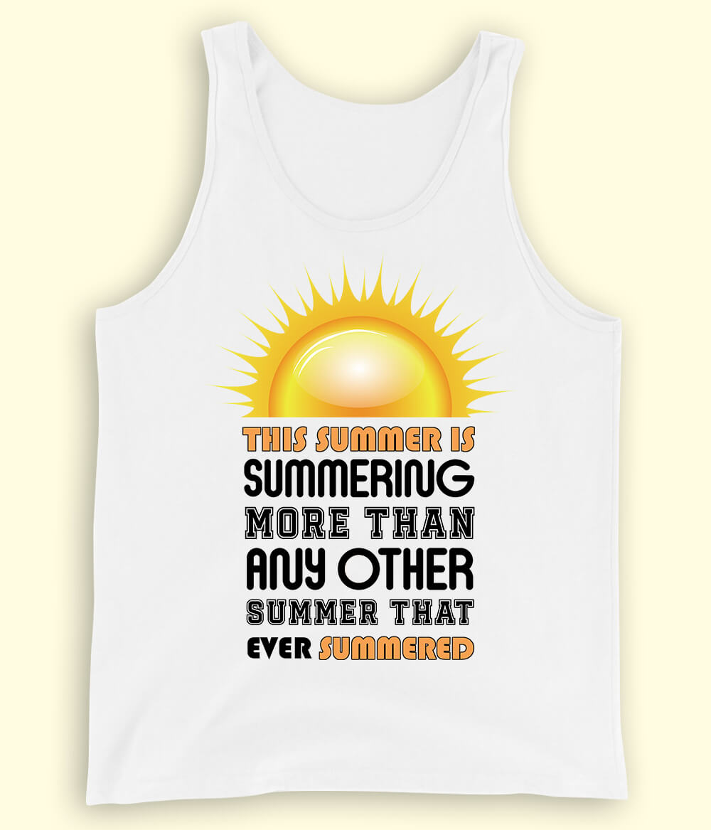 White Summer Fun Tanktop (Unisex)