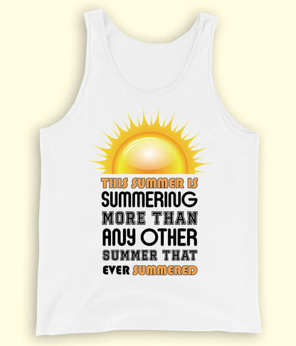 White Summer Fun Tanktop (Unisex)