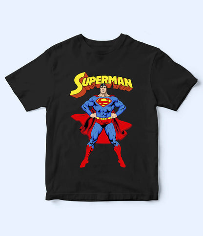 Superman Black T-Shirt for Kids