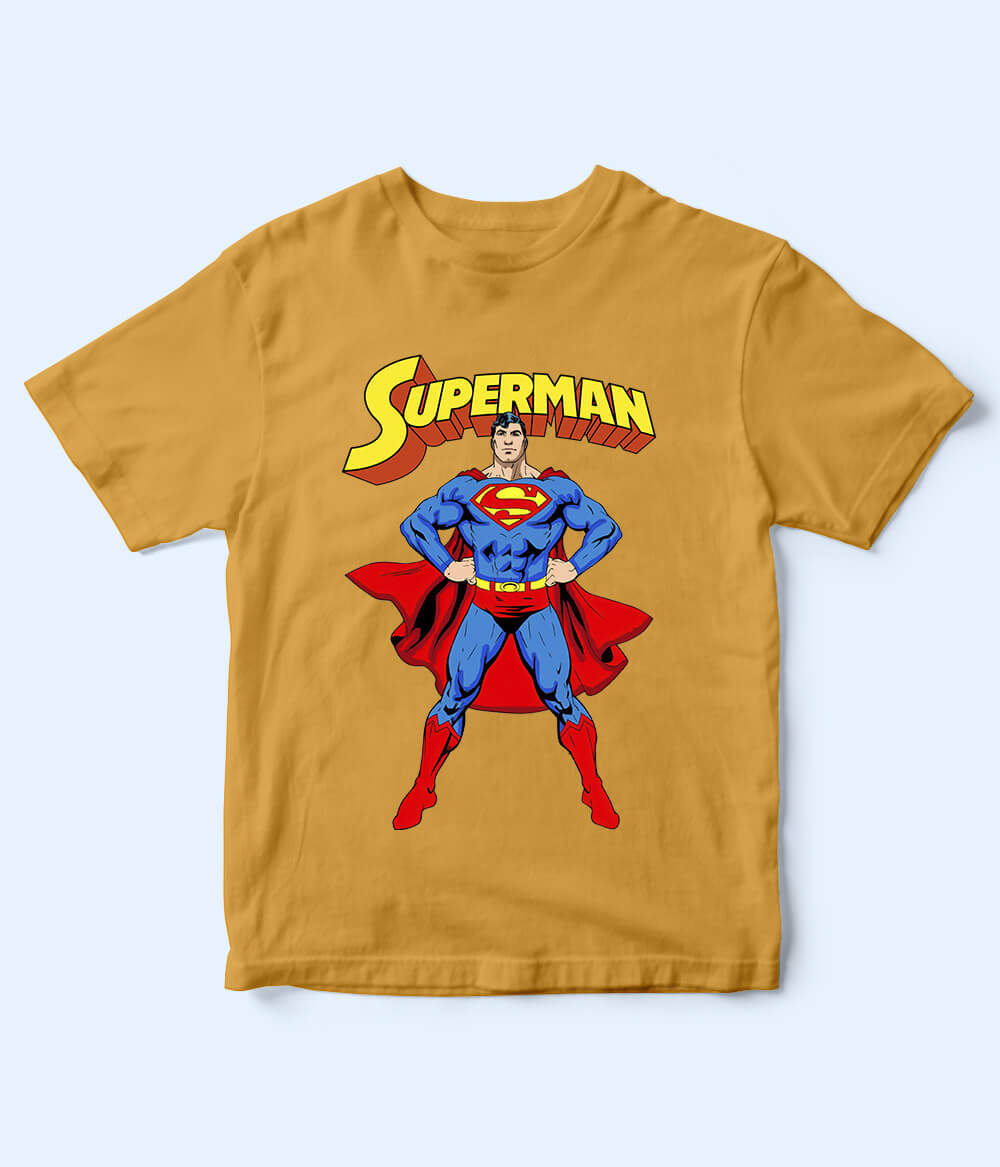 Superman Mustard T-Shirt for Kids