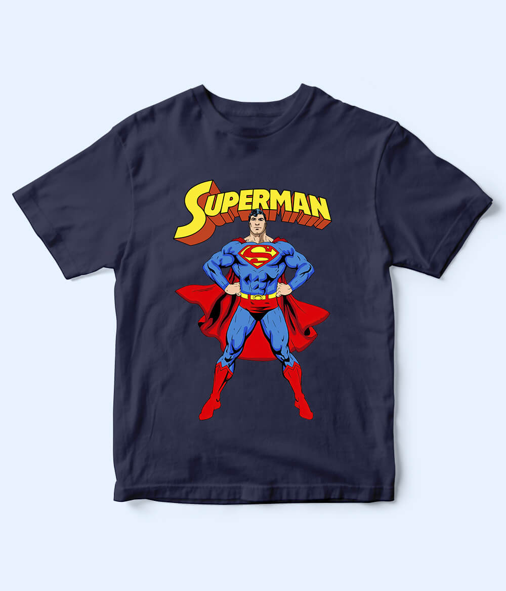 Superman Navy T-Shirt for Kids