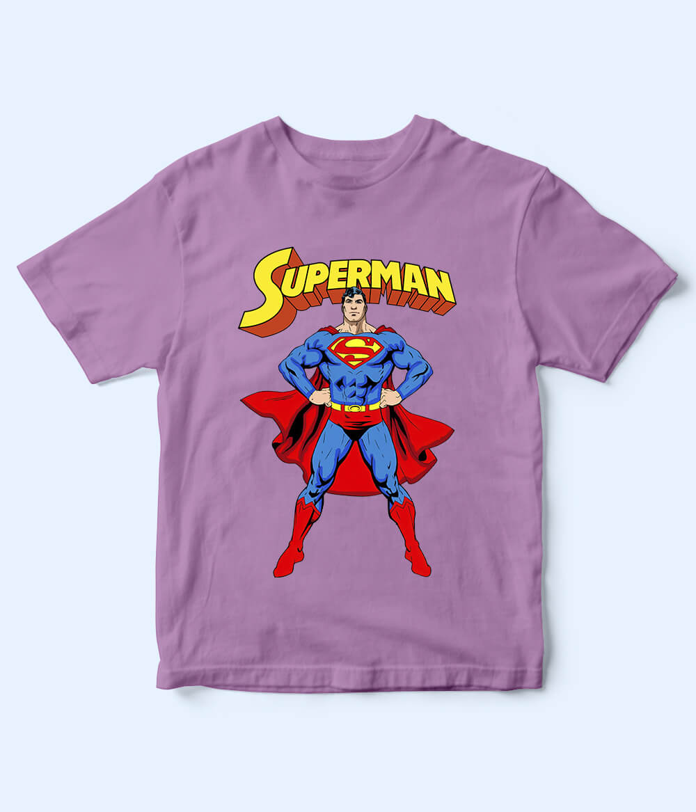 Superman Purple T-Shirt for Kids
