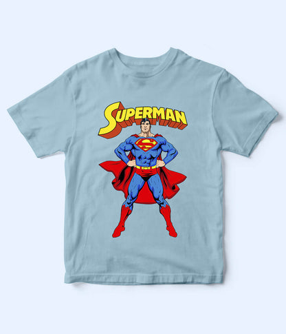 Superman Sky Blue T-Shirt for Kids