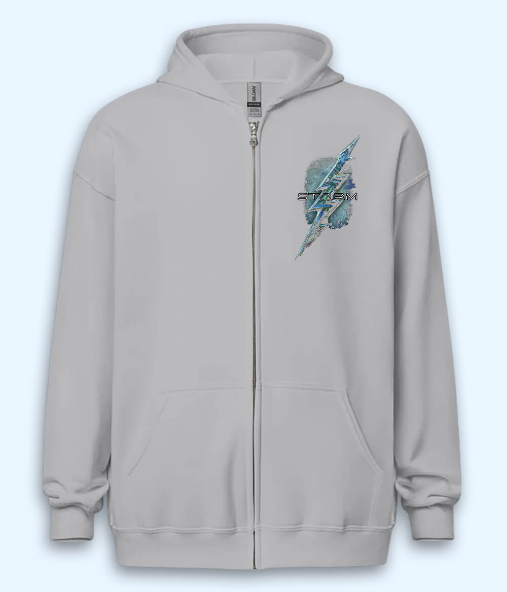 The Lightning Storm Zipper Hoodie (Unisex)