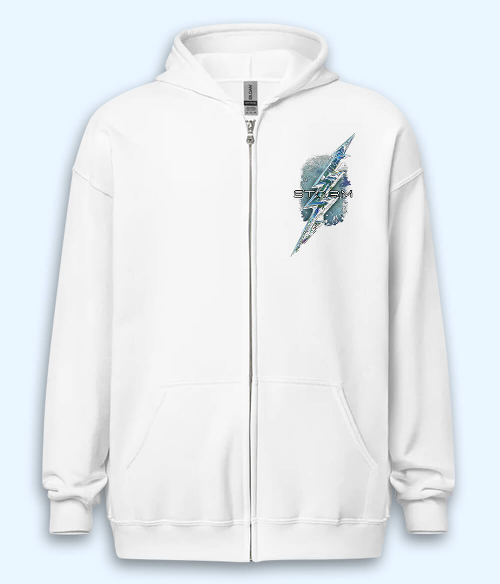 The Lightning Storm Zipper Hoodie (Unisex)