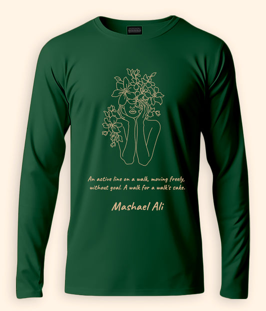 Flower Winter long-sleeve T-shirt (Customizable)