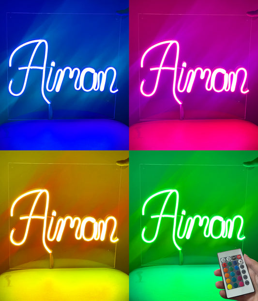 RGB Light Sign for Gifts