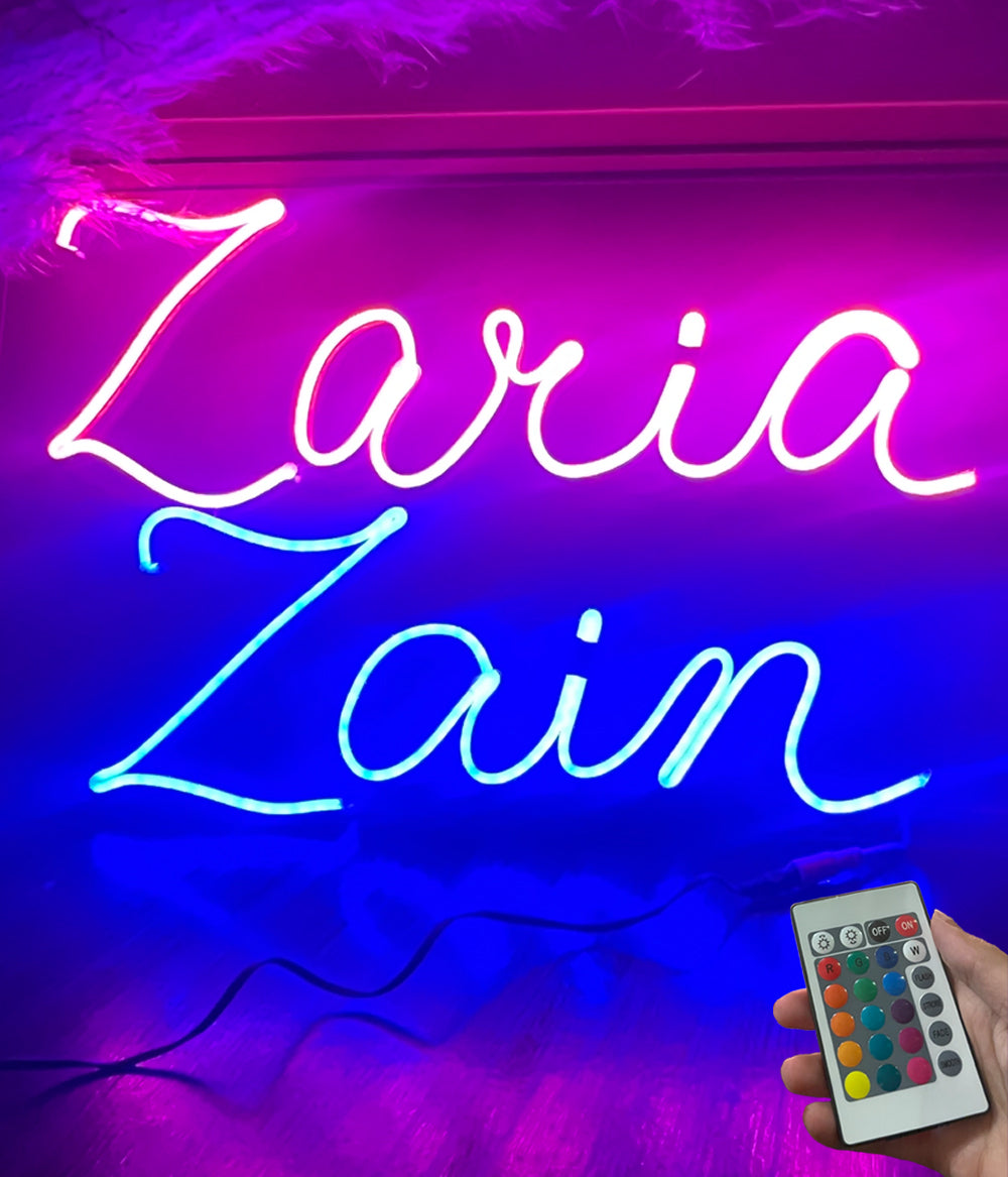 RGB Light Sign with Remote