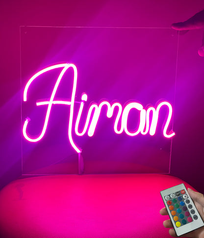 RGB Light Sign for Gifts