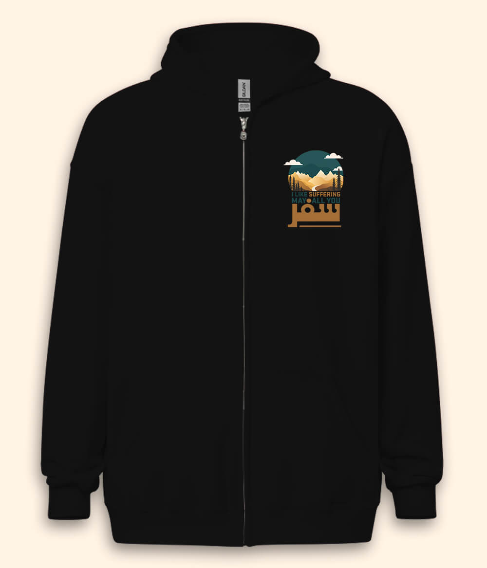 Tourist Zipper Hoodie (Unisex)